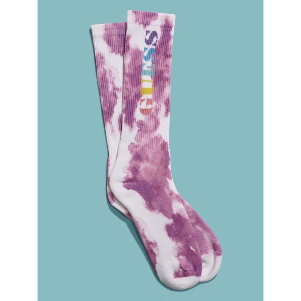 New GUESS ORIGINALS FriendsWithYou Tie-Dye Socks UNISEX